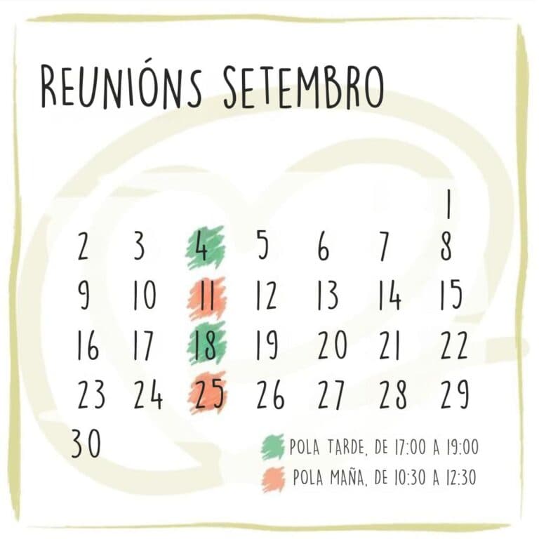 Reunións Setembro
